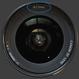 77 mm filter diameter